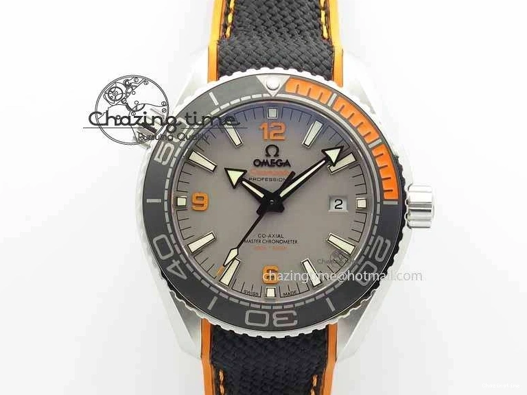 0505 UrbanStyle Planet Ocean 2016 43.5mm SS OM 1:1 Best Edition Gray Dial On Black Nylon Strap A 8168